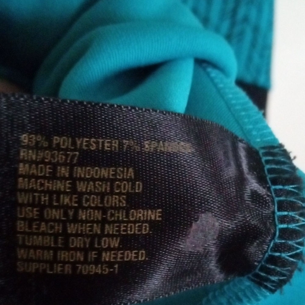 Worthington Teal and Black Sleeveless Top - Picture 5 of 10